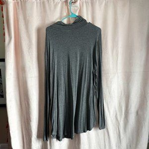 Old Navy Luxe Curved-Hem Turtleneck - XXL tall, Dark Heather Grey